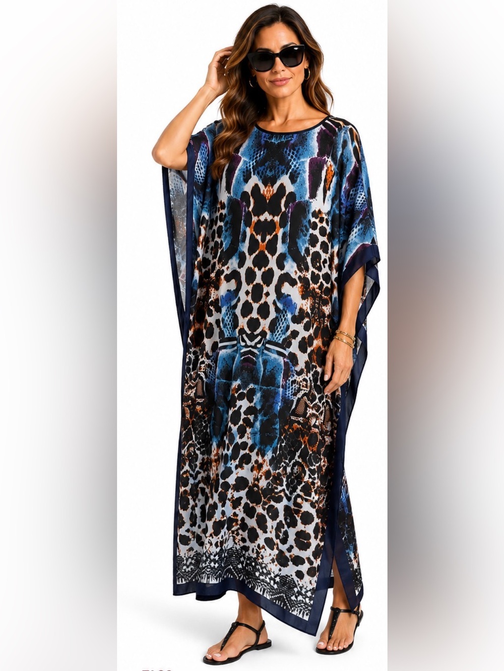 Animal Print Jewel Tones Kaftan